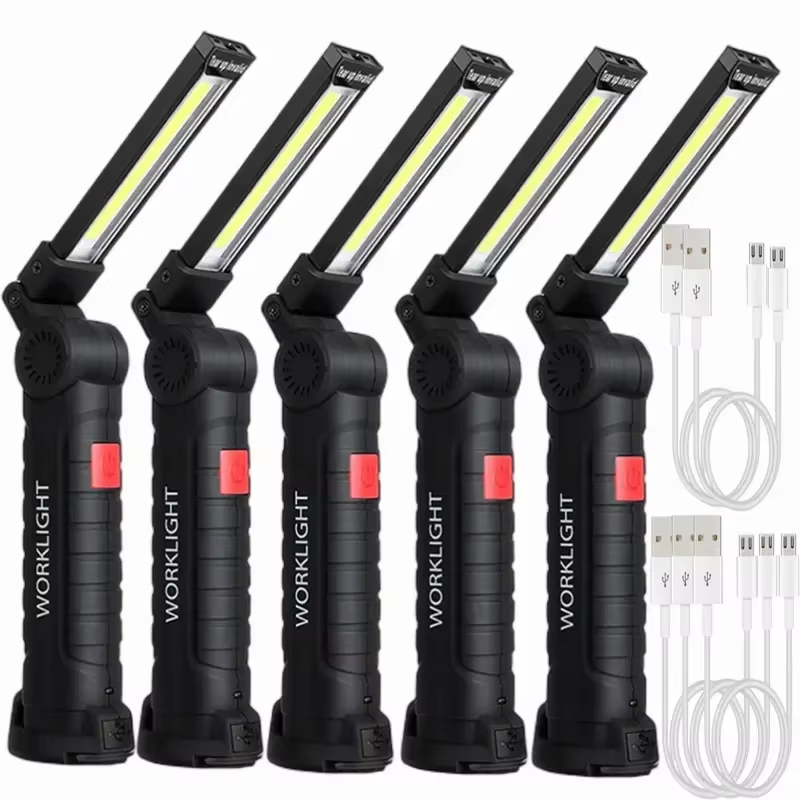 Outdoor Lighting Usb - Tragbare COB-LED-Taschenlampe, USB wiederaufladbar, Arbeitsleuchte, magnetische