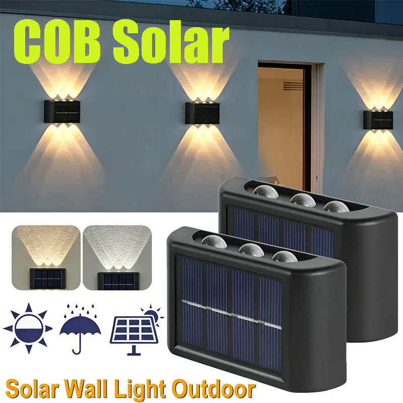 Outdoor Lighting Lamp - COB Solar-Wandleuchte für Außenbereich, Wasserdichte Solarleuchten