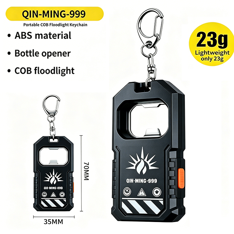 Outdoor Lighting Usb - 2 Stück tragbare LED-COB-Schlüsselanhänger-Taschenlampe, wiederaufladbare USB-Taschenlampe,