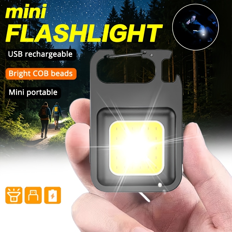 Outdoor Lighting Usb - Tragbare Schlüsselanhänger-Leuchte Mini Multifunktionale Camping-Taschenlampe USB