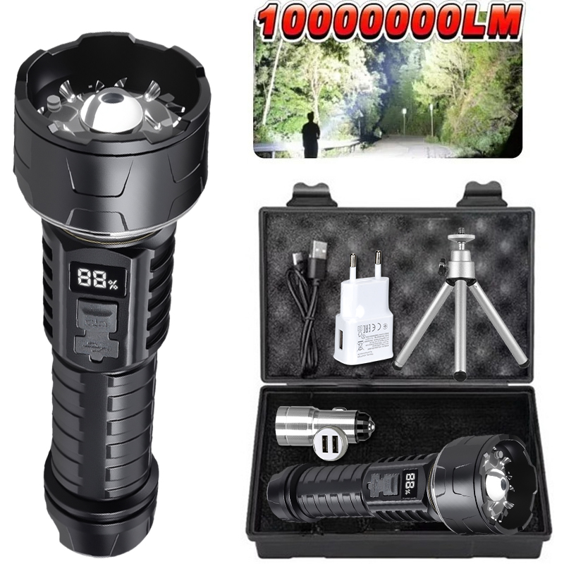 Outdoor Lighting Electric - COB LED Taschenlampe Wiederaufladbare Laterne 7-core