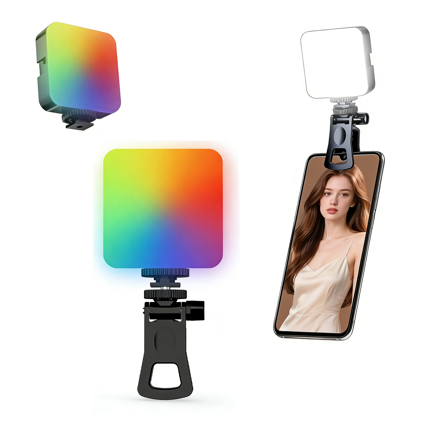 Outdoor Lighting For Photography - RGB-Taschenleuchte, Outdoor-Fotografie, Fülllicht, Live-Streaming, Fotokamera, vollfarbiges