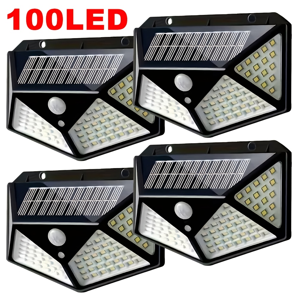 Photocell Outdoor Lighting - 100 LED Solar-Gartenleuchte für Außenbereich mit