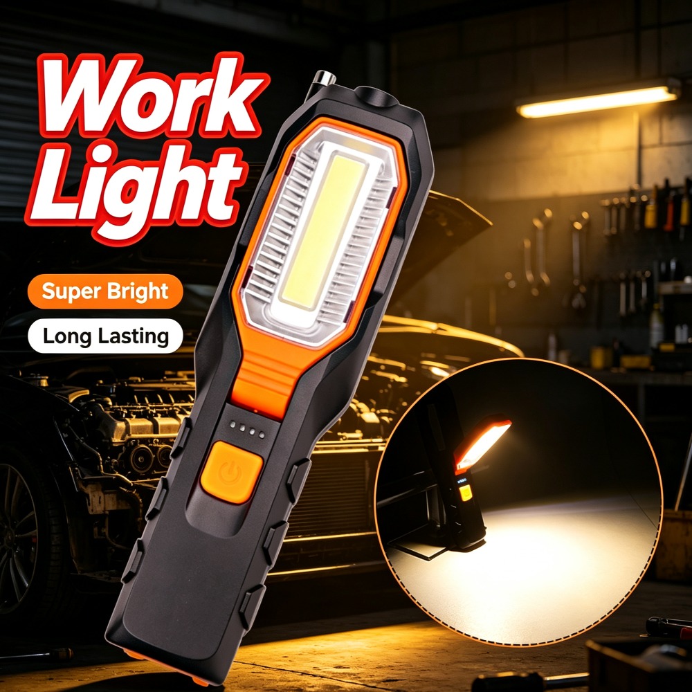 Outdoor Lighting Electric - Neue LED-Arbeitsleuchte mit eingebautem Akku, USB-aufladbar,