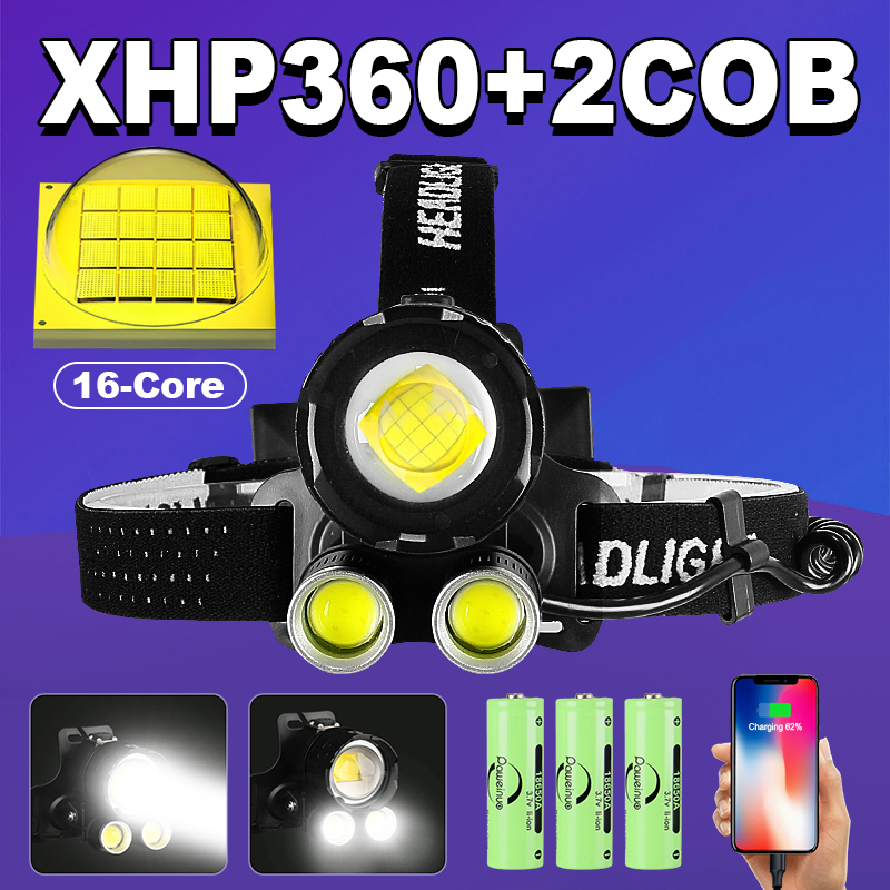 Outdoor Lighting At Lowe'S - Leistungsstärkste XHP360 Led Scheinwerfer Scheinwerfer 18650
