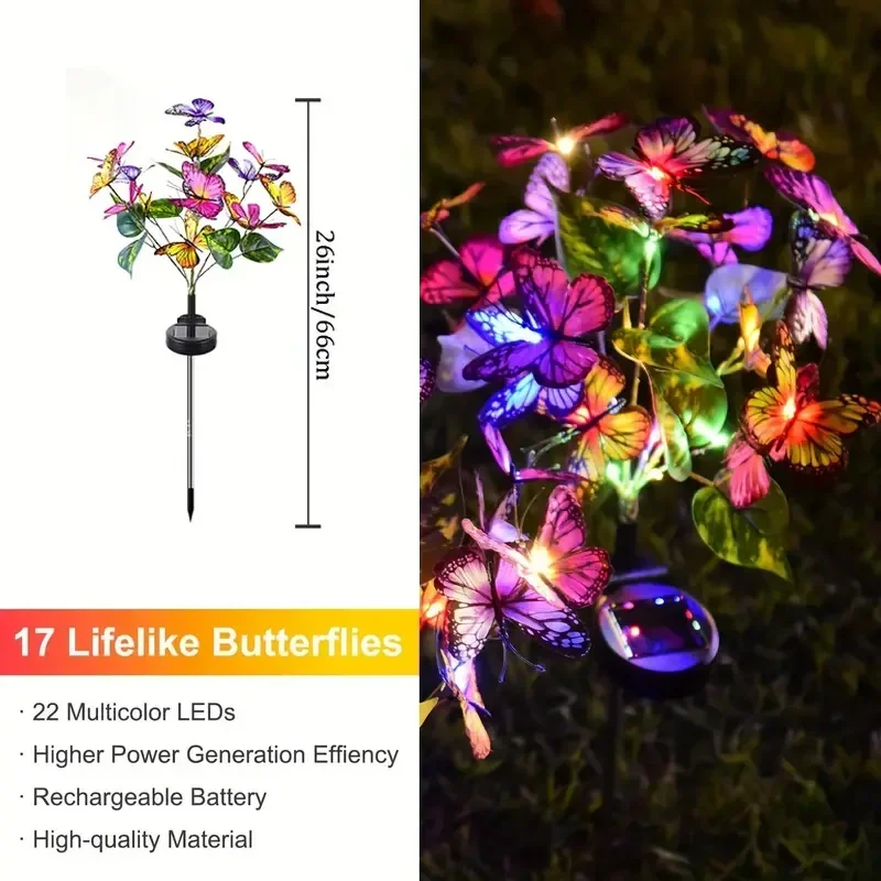 Solar-LED-Schmetterlings-Garte – Photocell Outdoor Lighting Bewertung und Preis