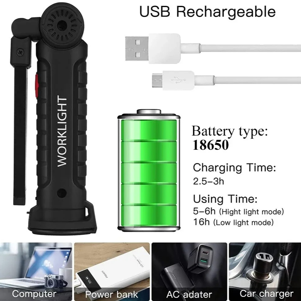 Tragbare COB-LED-Taschenlampe, – Outdoor Lighting Usb Bewertung und Preis