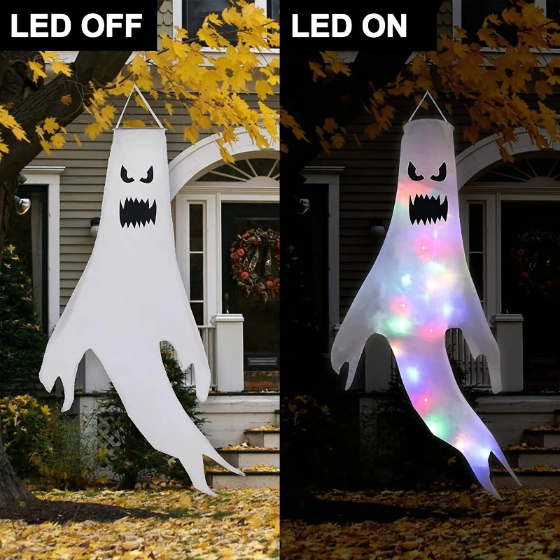 Hängender Geist Halloween LED  – Outdoor Lighting Poles Bewertung und Preis