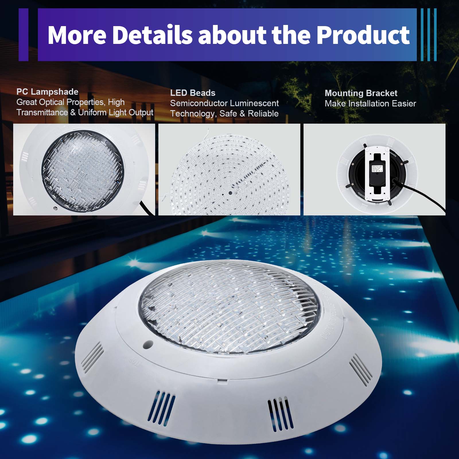 45 W und 36 W RGB-LED-Poolleuc – Pond Light Submersible Bewertung und Preis