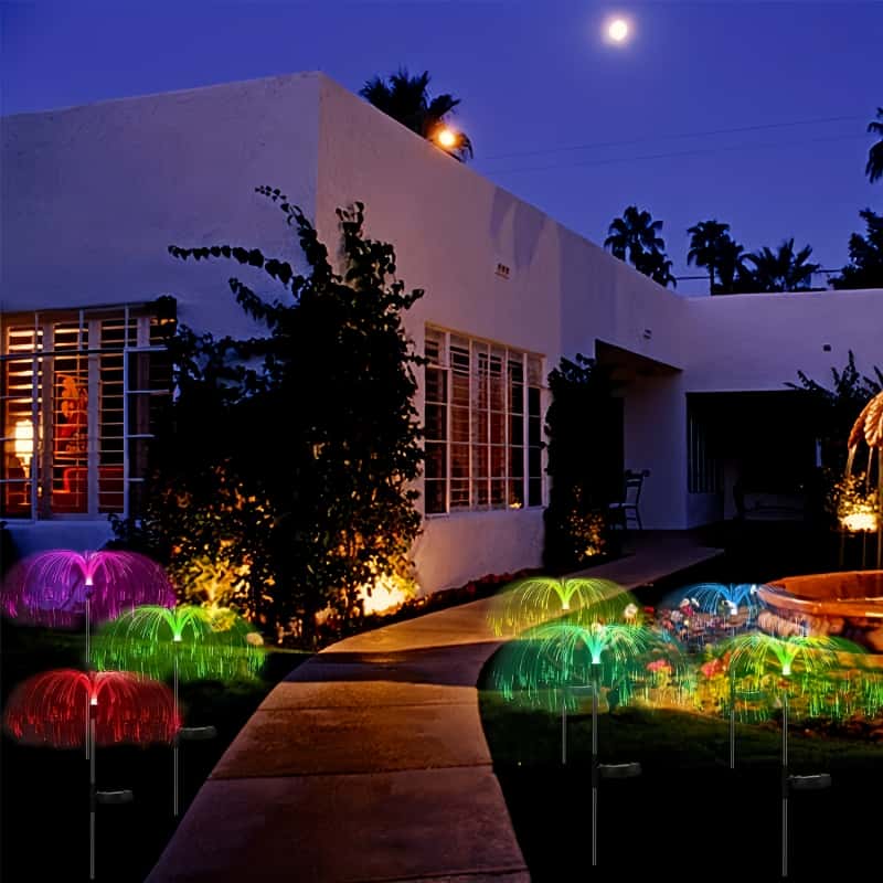 5 Stück Solar-Quallen-LED-Lich – Outdoor Lighting Pathway Bewertung und Preis