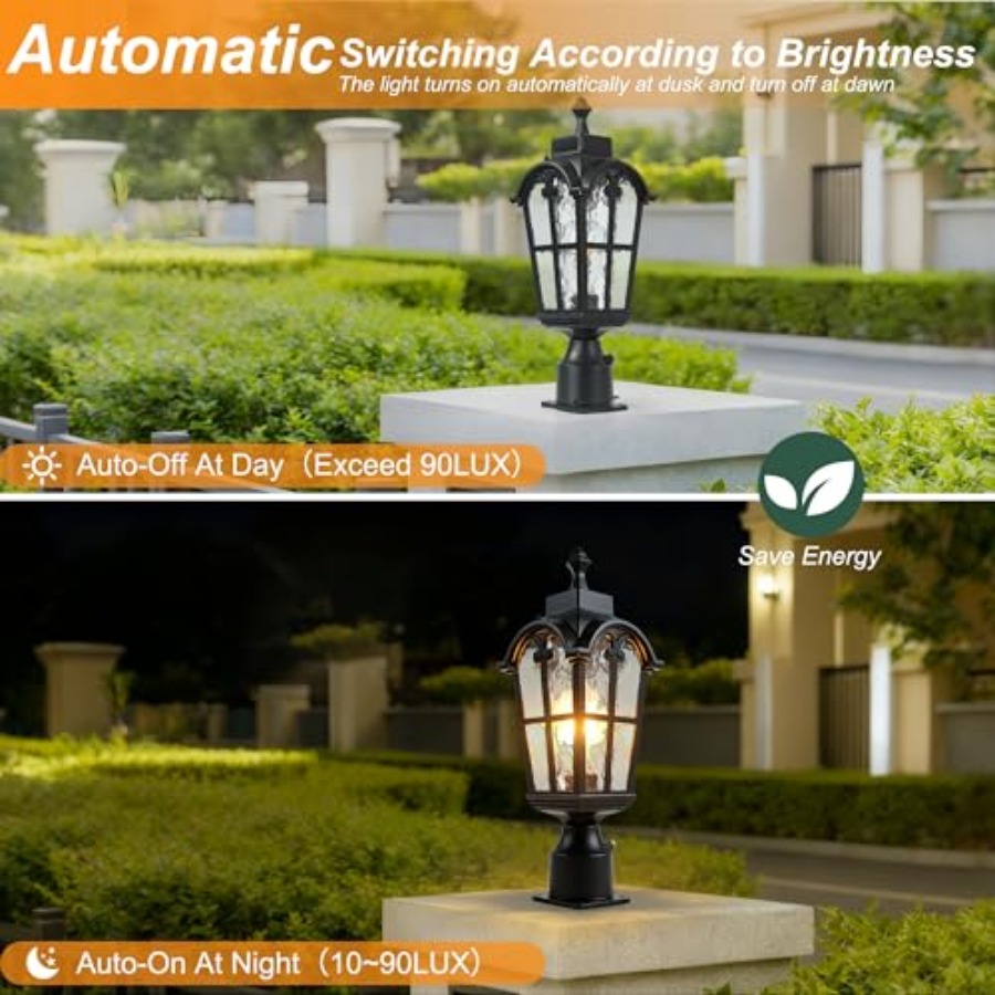 Sensor-Außenpfostenleuchten, w – Outdoor Lighting Lamp Bewertung und Preis
