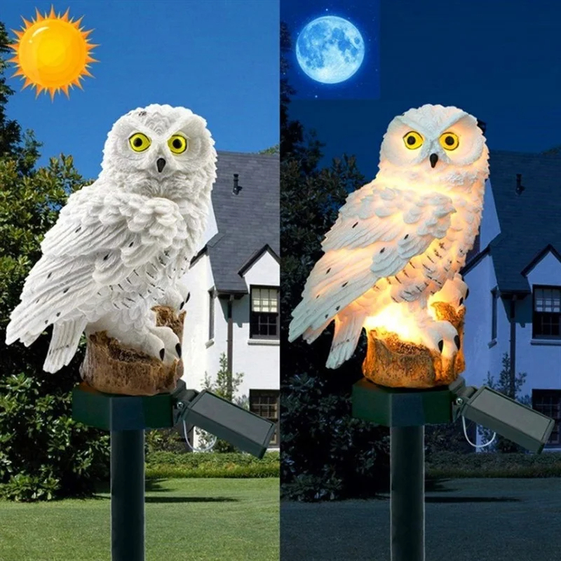 Solar-Eulen-Statue Gartenleuch – Outdoor Lighting Electric Bewertung und Preis