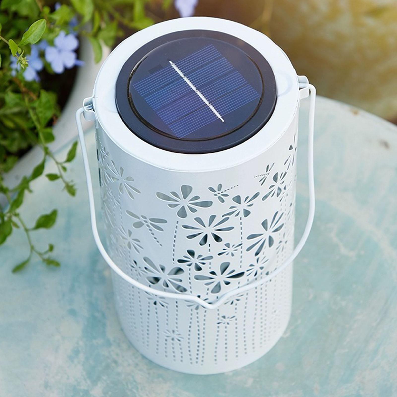 Solarlaternen, bunte Metall-Bl – Outdoor Lighting Pathway Bewertung und Preis