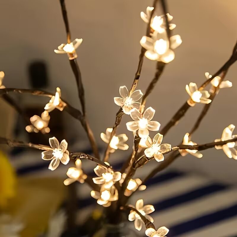 1/2 Stück 20LED Kirschblütenba – Outdoor Lighting Lamp Bewertung und Preis