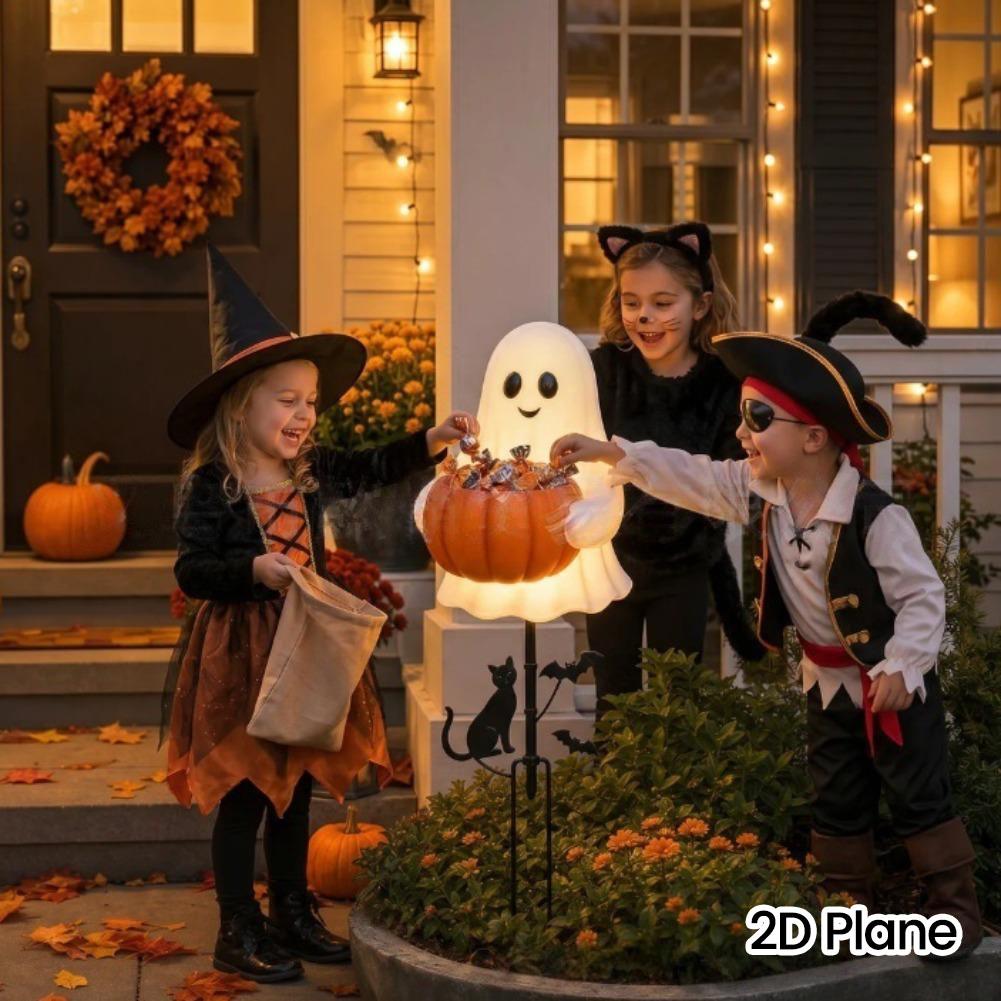 2D Halloween Geist-Kürbis-Süßi – Outdoor Lighting Pathway Bewertung und Preis
