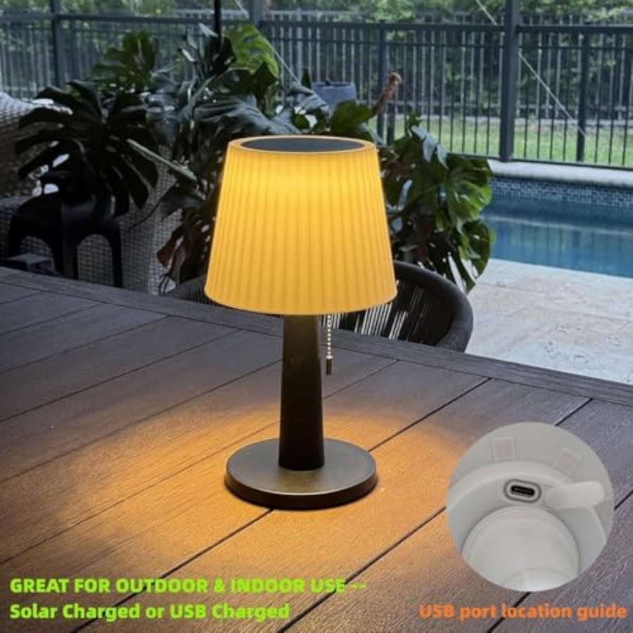 Solar-Tischlampen für draußen  – Outdoor Lighting Lamp Bewertung und Preis